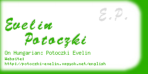 evelin potoczki business card